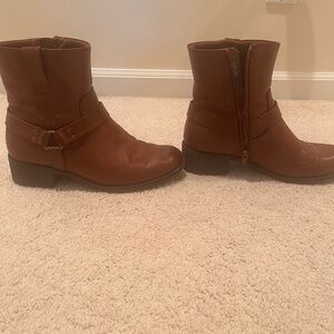 Brown Leather Ankle Boots